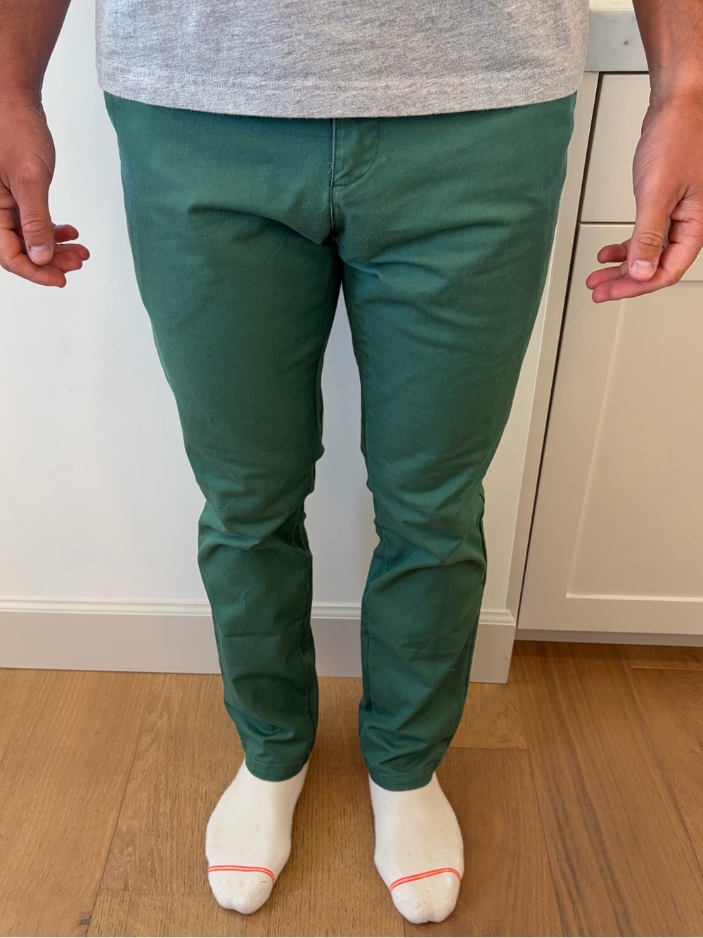 Carhartt Men's Forest Green Slim Chino Pants 34 x 32